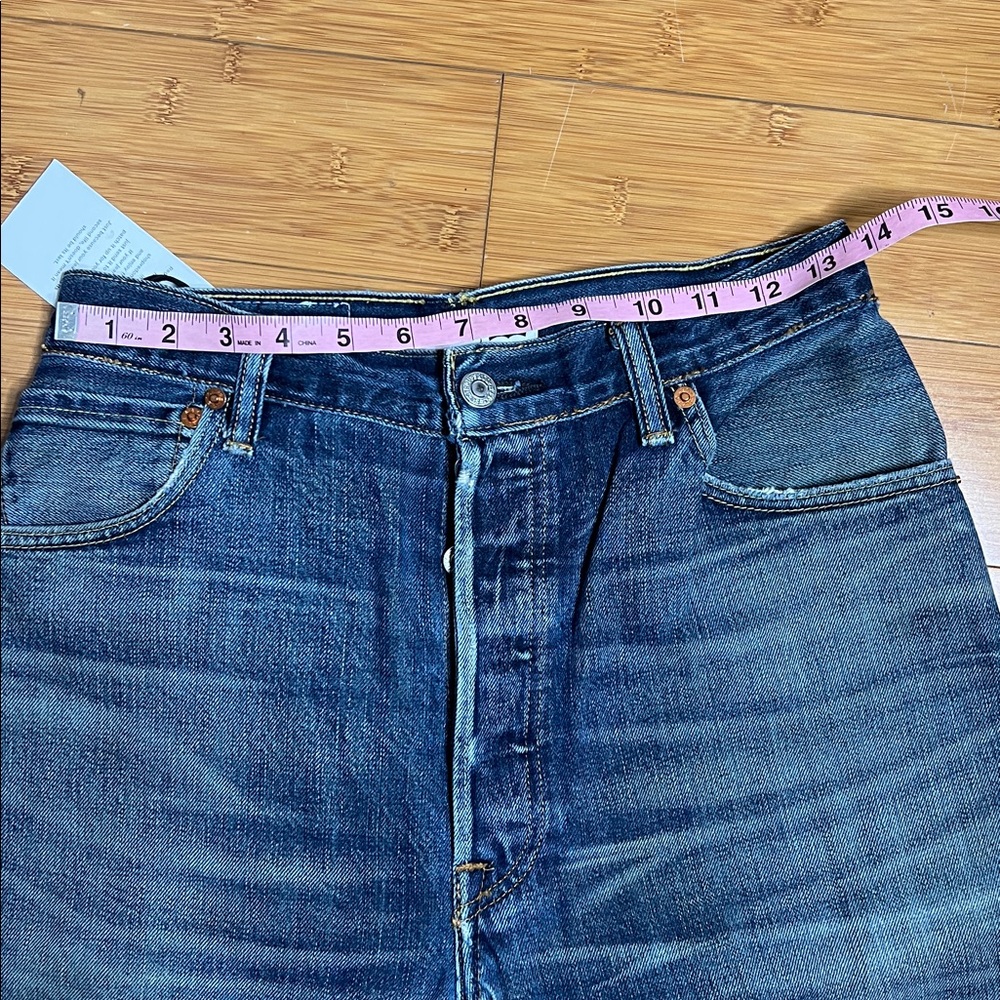 Sold eBay NWT RE/DONE x LEVI'S Ultra High Rise Stovepipe Jeans, Size 27 - Picture 7 of 11